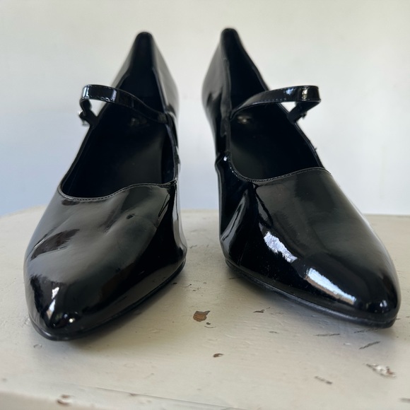 PLEASER DREAM-428 4" Heel Black Patent Mary Jane Pumps Women's Size 15.5-16.5 - Picture 9 of 10